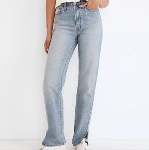 Madewell Perfect Vintage Straight Jean - Side Slit Edition